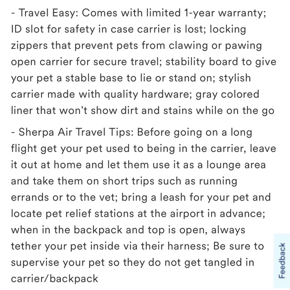 Sherpa Lined Deluxe Airline Approved Pet Carrier - Picture 8 of 16